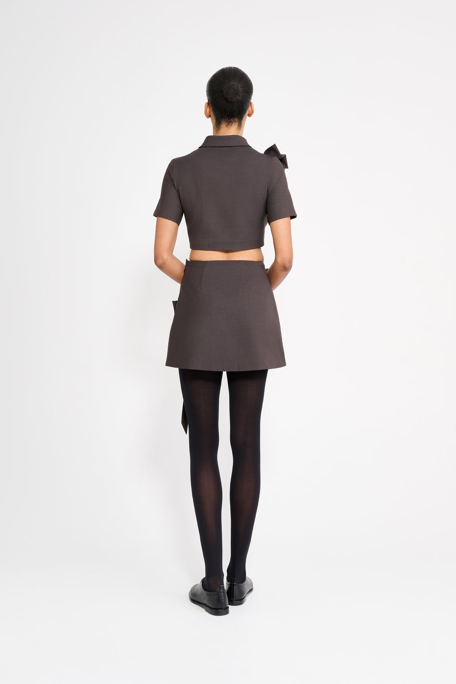BOW BOUQUET WOOL TOP